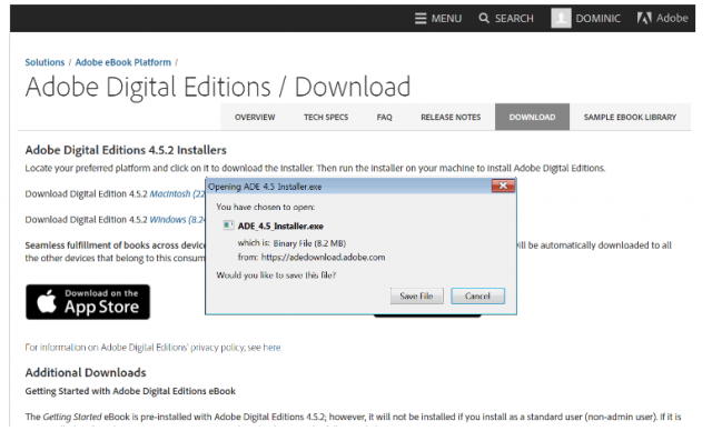 Download and Install Adobe Digital Editions
