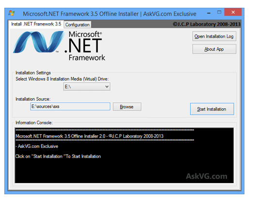 Download and install .Net Framework